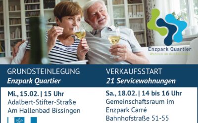 Grundsteinlegung und Verkaufsstart „ENZPARK QUARTIER“ in Bissingen