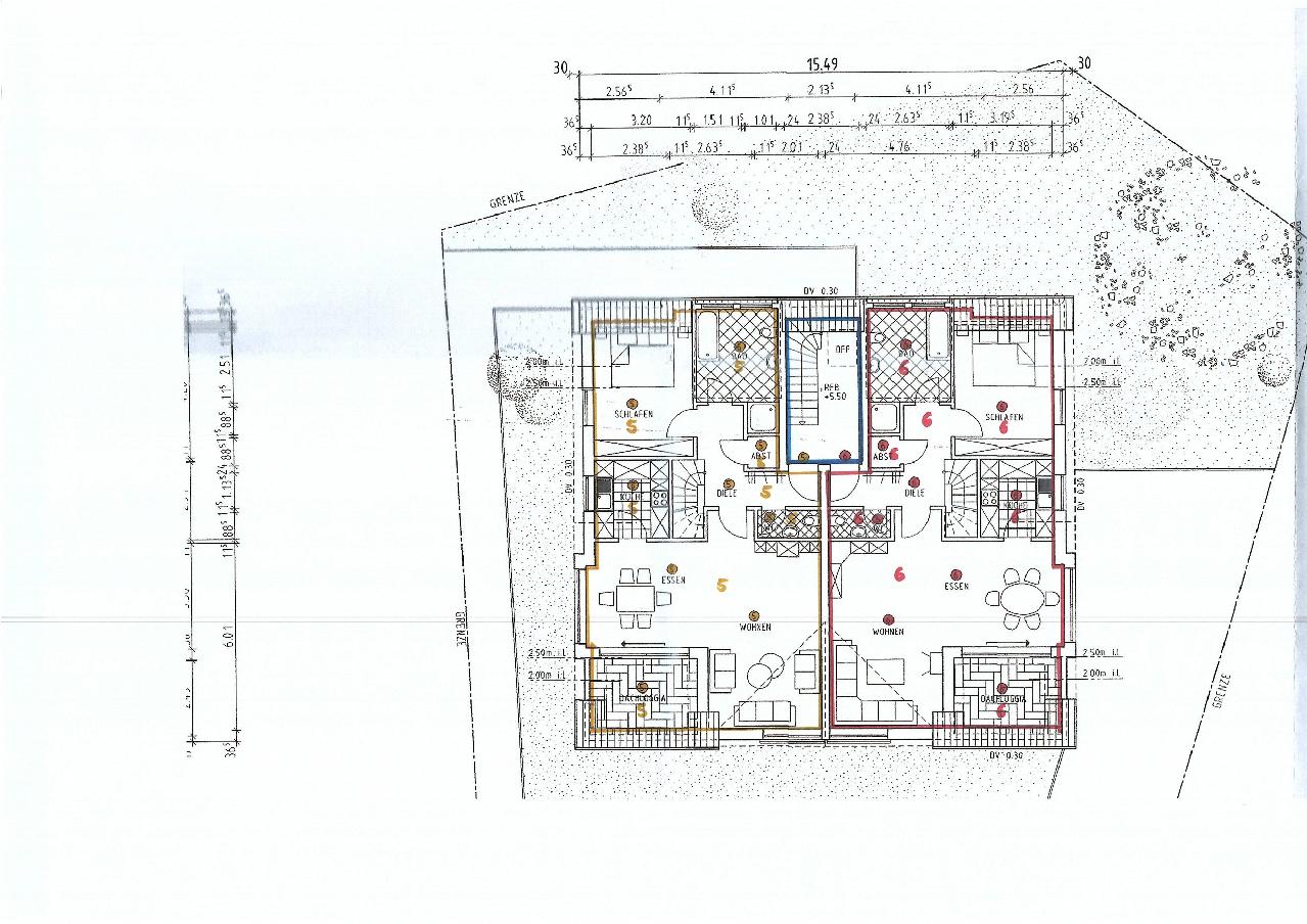 DG 1 - rot markiert ETW 6